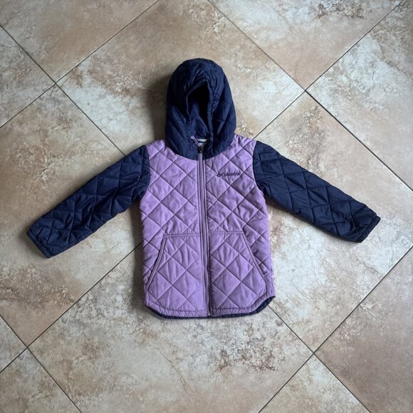Columbia Other - Columbia Girl 's Hooded Quilted Puffy Insulated Jacket Size XXS (4/5)
